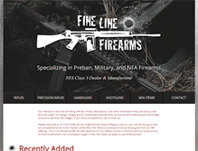 Tablet Screenshot of finelinefirearms.com